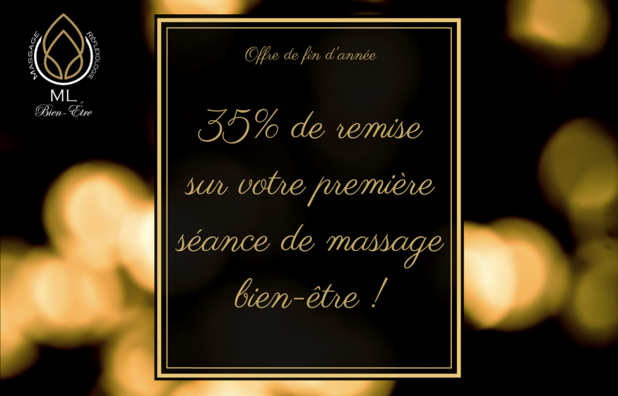 35% de remise sur une séance de massage bien-être
