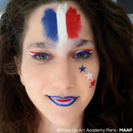 Un Maquillage Au Top Pour Soutenir L quipe De France Un Maquillage Au Top Pour Soutenir L quipe De France